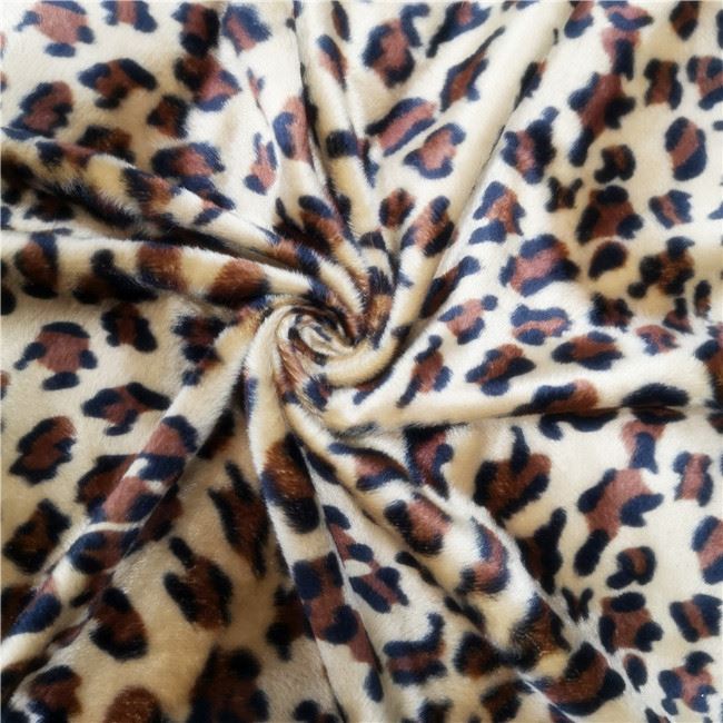 animal pattern print velboa fabric 